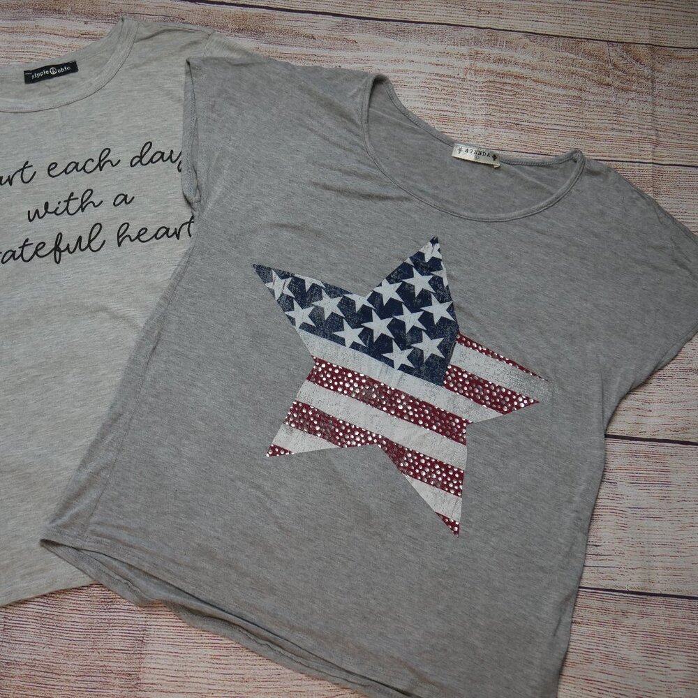 USA Flag Graphic Tee